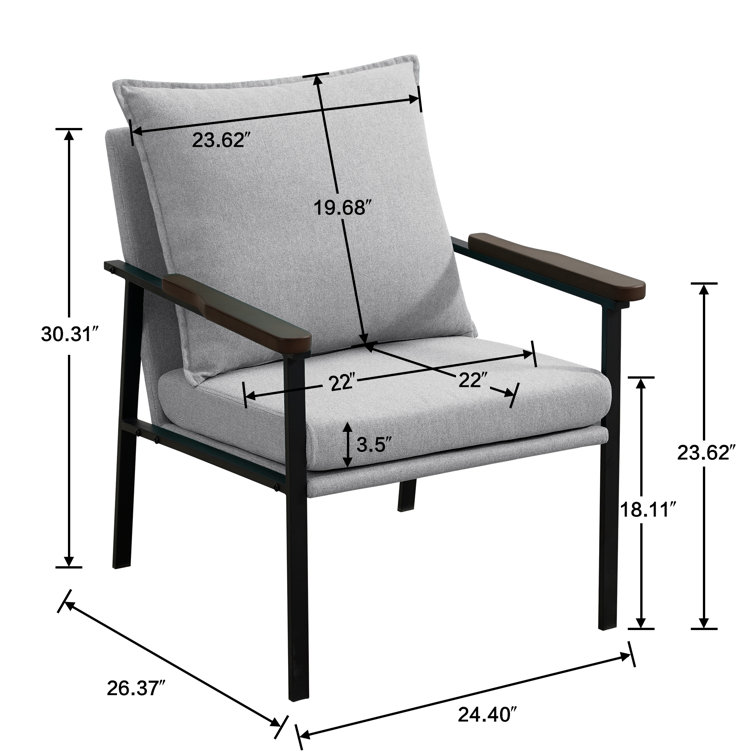 Lenola contemporary upholstered accent arm chair hot sale